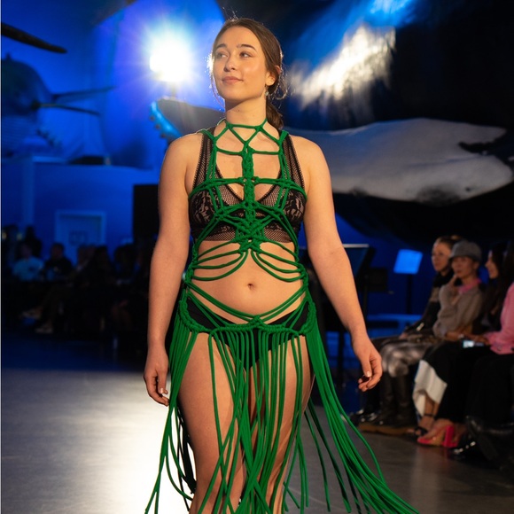 Handmade Macramé Rope Festival Dress GoodVibeGoda Original Design - Picture 15 of 16